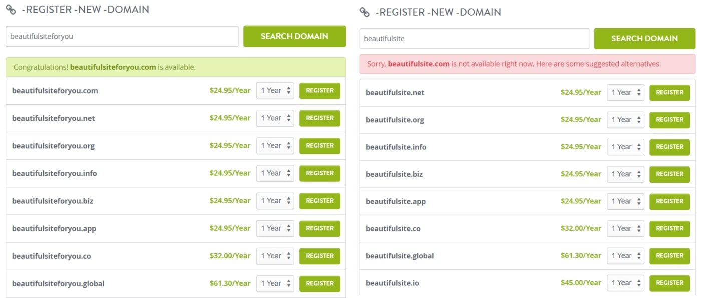 Strikingly Domain registration suggestions Strikingly Domain registration suggestions